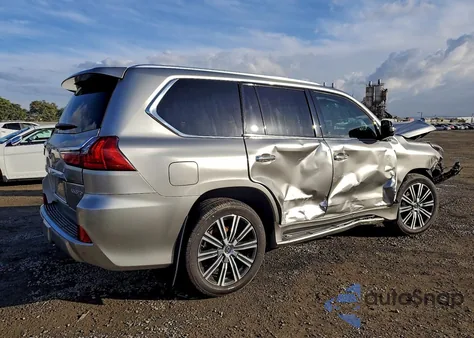 2021 Lexus Lx 570 из США, поврежденный, VIN JTJDY7AX8M4350082